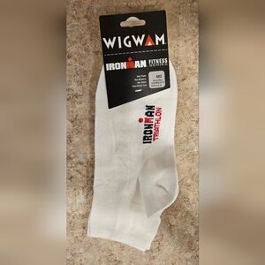 Wigwam IronMan Triathlon F6092 Running Crew Socks MD White Athletic